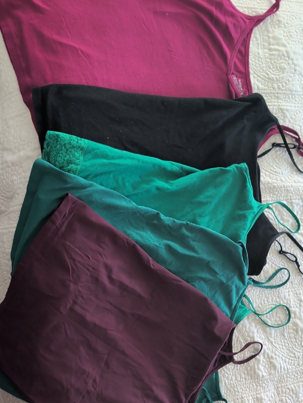 Aerie, Old Navy, Loft Women's Layering Camis - Berry, Black, Green, Teal, Plum